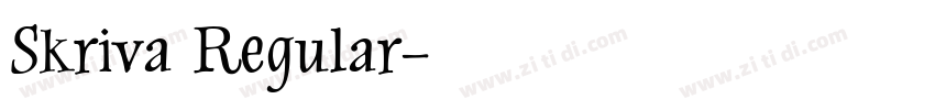 Skriva Regular字体转换